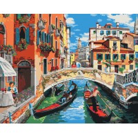 Картина за номерами "SANTI" /954474/ "Венеціанське літо", 40*50 см
