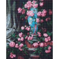 Алмазна мозаїка "Ідейка" /AMO7639/ "Дивовижні троянди" 40*50см