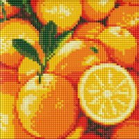 Алмазна мозаїка "Ідейка" /AMC7707/ "Соковитий апельсин" рулон 20*20см