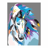 Картина за номерами "Indian horse" /N0001361/ RS