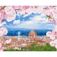 Картина за номерами "Brushme" /BS52637/ "Флоренція в цвіту" 40*50см