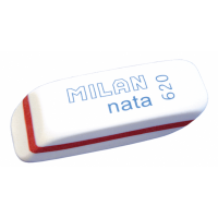 Гумка "MILAN" /620/ "NATA" скошена, біла (20/500)