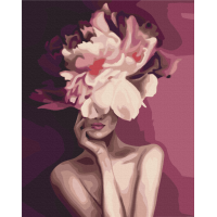 Картина за номерами "Brushme" /BS39230/ "Пурпурова квітка" 40*50см