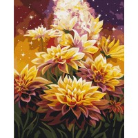 Картина за номерами "Brushme" /BS53568/ "Космічні квіти" 40*50см