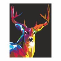 Картина за номерами "Rainbow deer" /N0001351/ RS