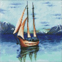 Алмазна мозаїка "Ідейка" /AMO7553/ "Романтика моря" 30*30см