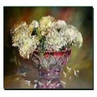 Алмазна мозаїка "JO" /GB70710/ "Квіти у червоній вазі" рулон, 30*40см