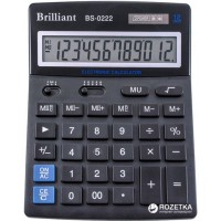 Калькулятор Brilliant BS-0222 настіл. 12разр, 2 пам, 140*176