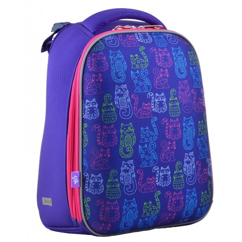 Рюкзак каркасный "Yes" / 554486 / H-12-1 Kotomaniya blue, 38 * 29 * 15 (1/6) - Канц Киев для вас