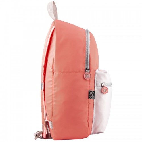 Рюкзак "GoPack" /GO20-159L-2/ Сity, персиковий, сірий (44664) (1/36) - Канц Київ для вас