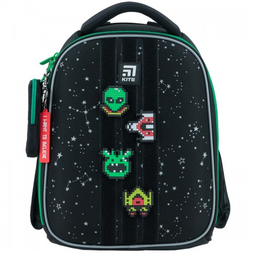 Рюкзак каркасный "Kite" /K24-555S-7/ Education 555 UFO (67138) (1/4) - Канц Киев для вас