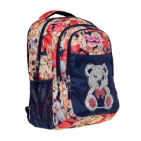 Ранець-рюкзак "CLASS" /9932/ "Bear" 2 від., 38*28*16см (1/24)