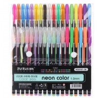 Набір гелевих ручок неонових "WB" /HG6107-36/ 36 кольорів (1/10)