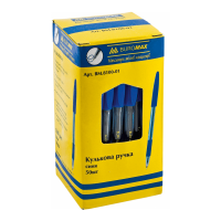 Ручка кулькова "BM.8100-01" синя з гумовим грипом (50/1000)