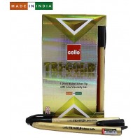 Ручка кулькова/масляна CELLO "Tri-Gold" 1мм, ЧОРНА (50/1000/4000)
