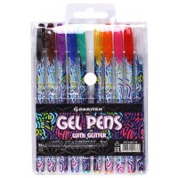 Набір гелевих ручок "JO" /F1233-10/ "Gel pens" глітер 10кол., PVC (1/12/288)