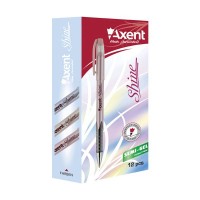 Ручка масляна "Axent" /AB1063-02-A/ 0,7мм "Shine" синя (12/144)