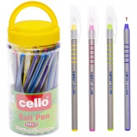 Ручка масляна "Cello" /CL368/ синя, 50шт в банці (50)