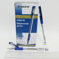 Ручка кульк. "BEIFA" AA999 с резин. син. (50/1000)