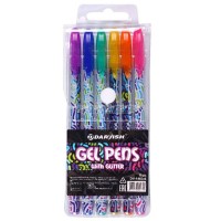 Набір гелевих ручок "JO" /F1233-6/ "Gel pens" глітер 6кол., PVC (1/24/576)