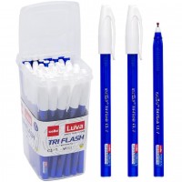 Ручка кулькова/масляна CELLO /CL-7TS/ Tri-Flash, трикутний корпус, в банці, синя (50/1200/2400)