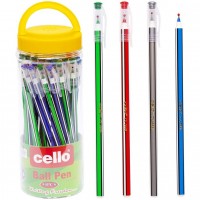 Ручка масляна "Cello" /CL568L/ синя, 50шт в банці (50)