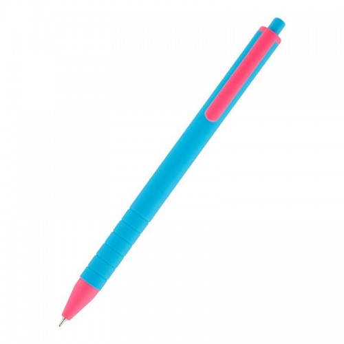 Ручка масляная авт. Axent AB1069-02-A "Reporter Color" син. (28/1260) - купить Канц Киев