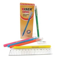 Ручка масляна "Wiser" "Orio" 0,7мм (корп. ТРИКУТН. прорез.mix) синя (12/144/1728)