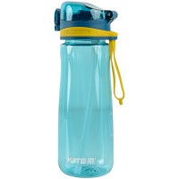 Пляшечка для води "Kite" /K22-419-03/ 600 мл, з трубочкою, зелена (1/40)