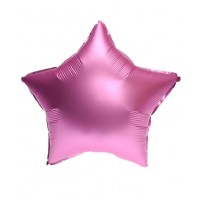 Кулька фольгована "Pelican" /832636/ зірка 18' (45см) сатин рожевий, 5шт/уп (1/5)
