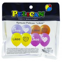 Кульки повітряні "Pelican" /828021/ 12' (30 см) "LIKEE" 1-стор., 10шт/уп (1/10)
