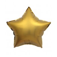 Кулька фольгована "Pelican" /832631/ зірка 18' (45см) сатин золото, 5шт/уп (1/5)