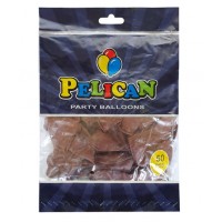 Кульки повітряні "Pelican" /1250-836/ 12' (30 см), пастель коричневий, 50шт/уп (1/100)