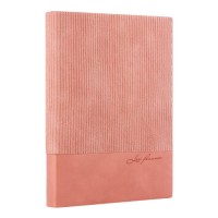 Щоденник "Leo Planner" А5 недат. "Velvet" /252030/ м'який, 352 стор., рожевий (1/20)