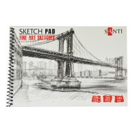 Альбом для графики SANTI, А5, "Fine art sketches", 20 л. 190 г/м2