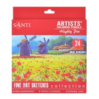 Олівці кольорові "Santi Highly Pro" 24кол. /742391/ (1/6/120)