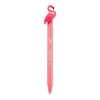 Ручка масляна автомат "Yes" /411996/ "Caribbean flamingo" 0,7 мм, синя (36/1296)