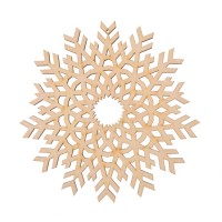 Фигура из фанеры 0.4 "Снежинка декоративная №1", d-17 см