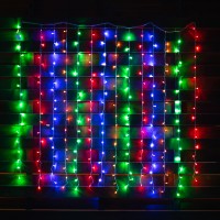Электрогирлянда-штора светодиодная Yes! Fun "Christmas time",238 ламп, многоцветная, 1.95м