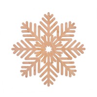 Фигура из фанеры 0.4 "Снежинка декоративная №4", d-17 см